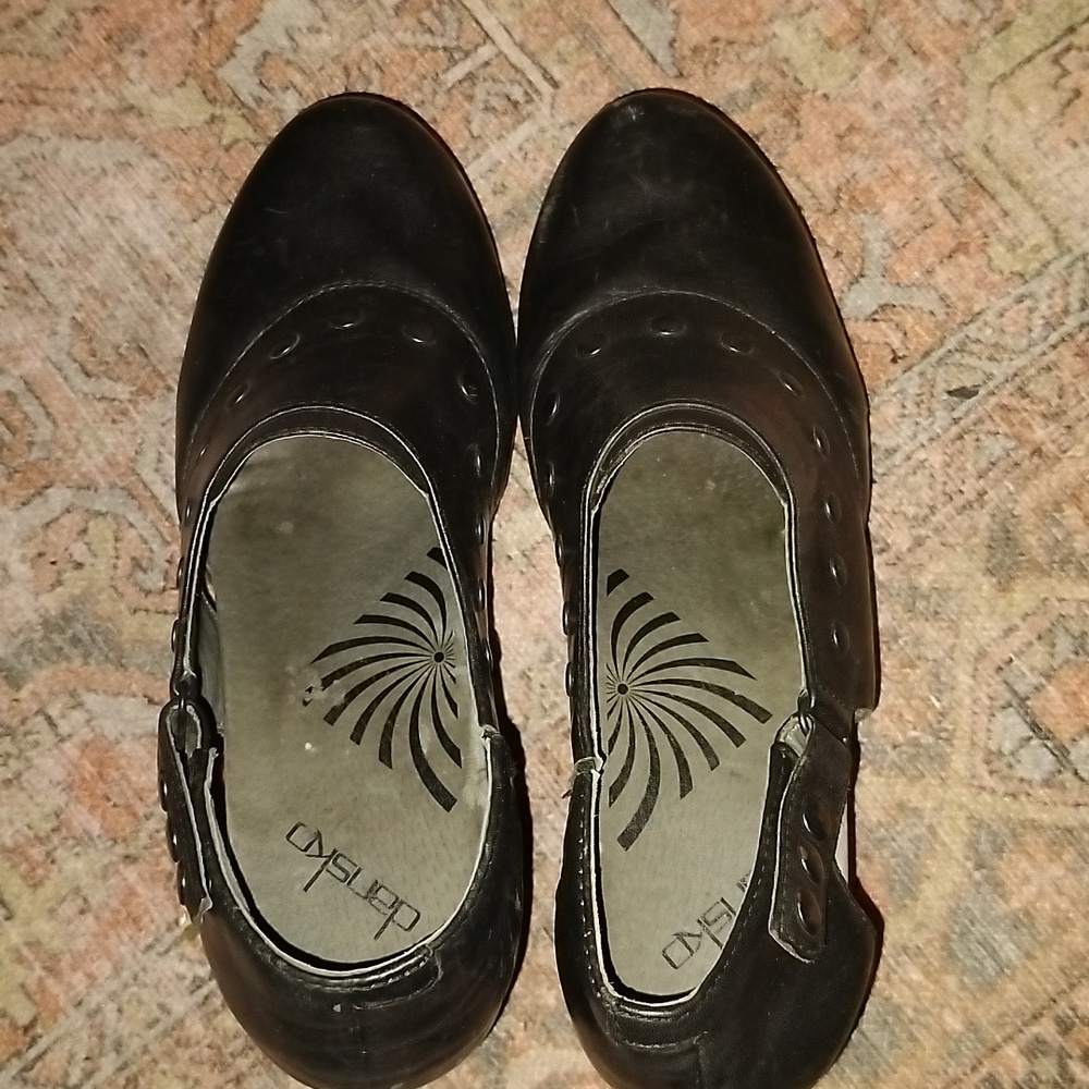 Elegant Dansko Black Women's Heel Clogs - Size 40 (9) - Picture 4 of 5